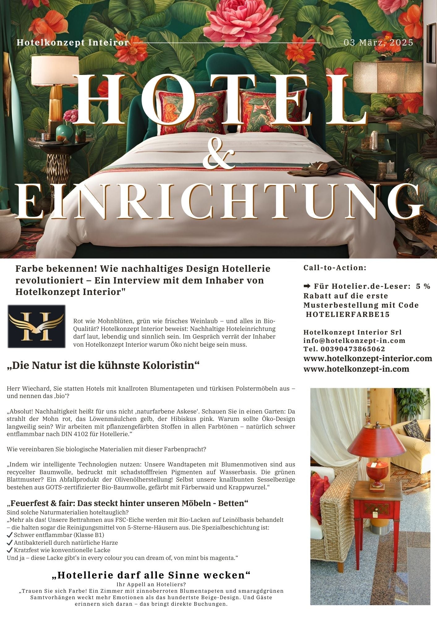 Hotel und Einrichtungen - Interviei