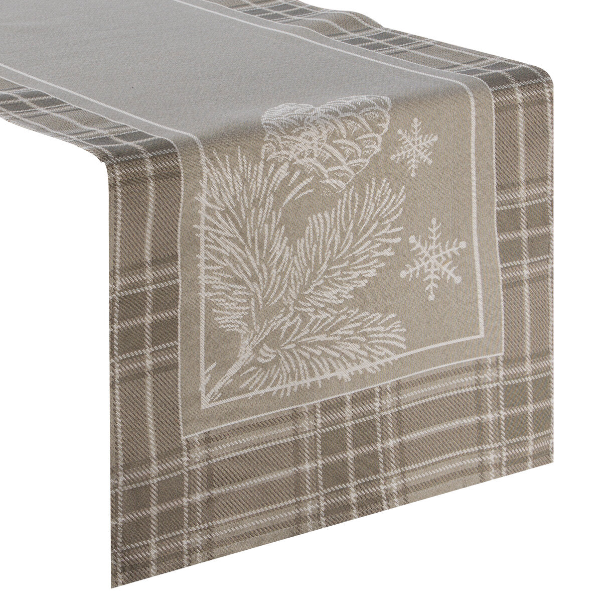 Dunkelbeiger Tischläufer 45x140 cm | Hotel Interior Shop