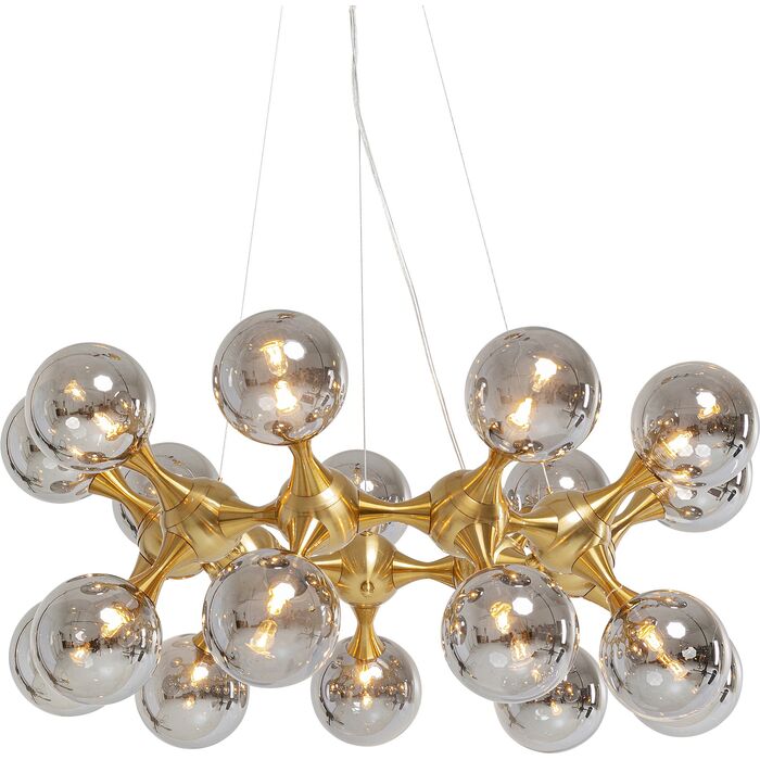 Exklusive Design-Pendelleuchte Faszinatione mit 18 Glasschirmen – Beeindruckende Lichtinszenierung für Hotels und Interior-Projekte