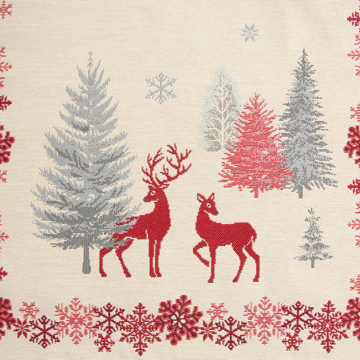 Creme-Roter Tischläufer 45 x 140 cm – für Hotels & Gastronomie