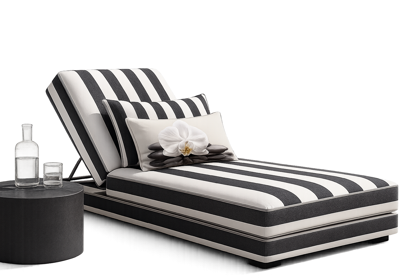 Outdoor-Liege Glenny Die exklusive Outdoor-Liege GlennyLUXURY vereint außergewöhnliches Design, luxuriösen Komfort und hochwertige Verarbeitung.
