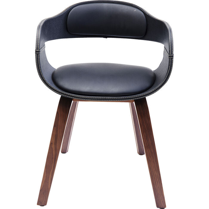 Designstuhl „Noir Walnut“ – aristokratische Eleganz für stilvolle Räume