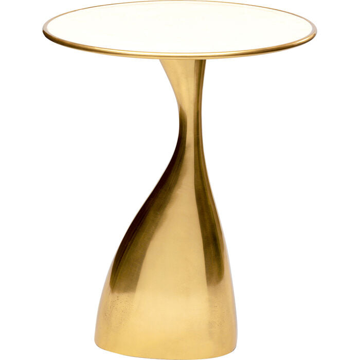 Design-Beistelltisch „Ellina Gold“ – Skulpturaler Couchtisch für stilvolle Interieurs