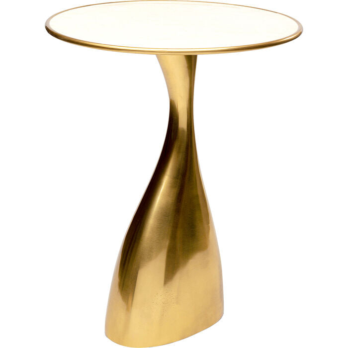 Design-Beistelltisch „Ellina Gold“ – Skulpturaler Couchtisch für stilvolle Interieurs