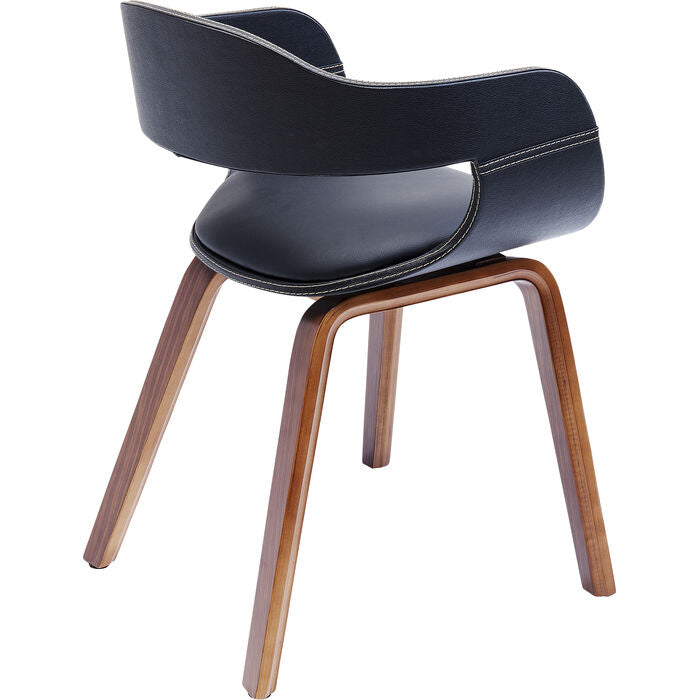 Designstuhl „Noir Walnut“ – aristokratische Eleganz für stilvolle Räume