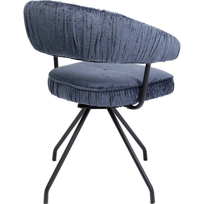 Drehsessel „Blue Velvet Motion“ – stilvoller Komfort mit Retro-Charakter