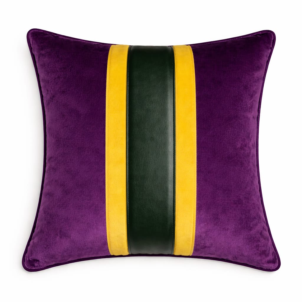 Design-Bettläufer „Velvet Stripe Royal“ – Luxuriöser Samt in ausdrucksstarken Farben