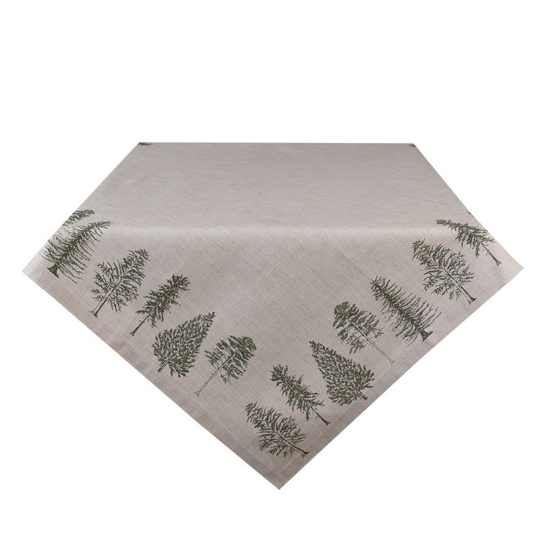 Elegante Baumwoll-Tischdecke mit Kiefernmotiv – natürliche Tischkultur für Hotels & Gastronomie