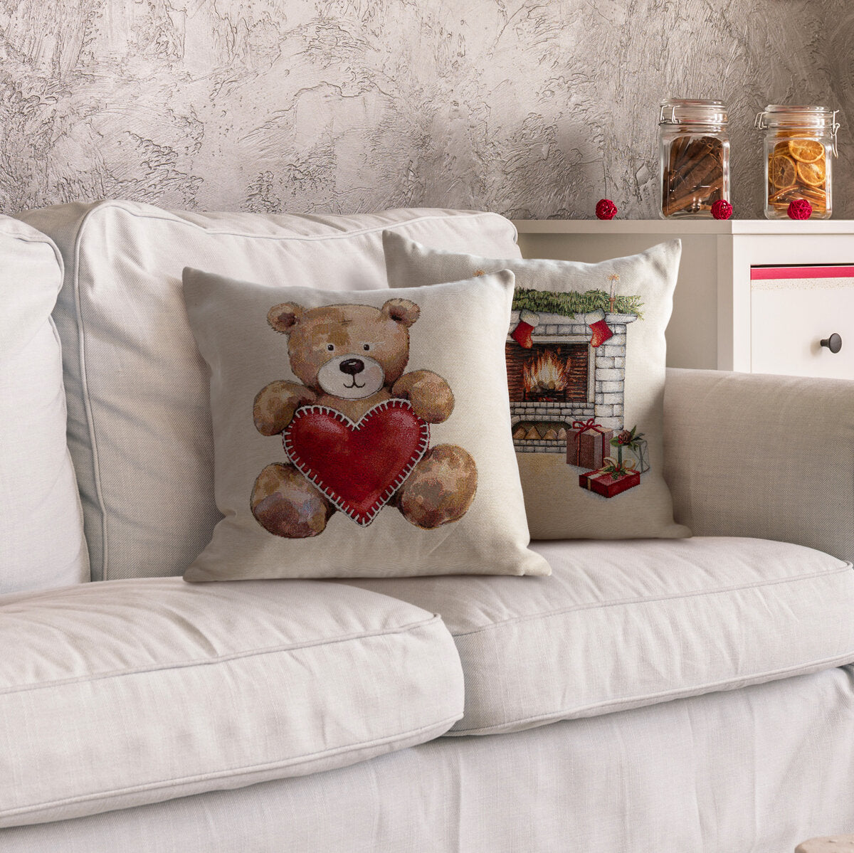 Dekokissen 45 × 45 cm aus Polyester