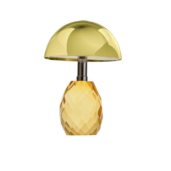 Designer LED-Tischleuchte Gold & Bernstein – Luxusleuchte für Hotel, Restaurant und Wohnbereich