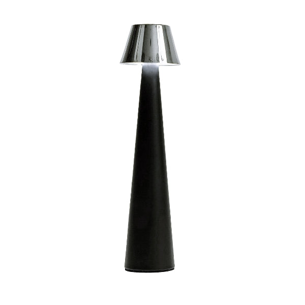 Designer LED-Tischleuchte Schwarz Silber – Luxusleuchte für Hotel, Restaurant und Wohnbereich