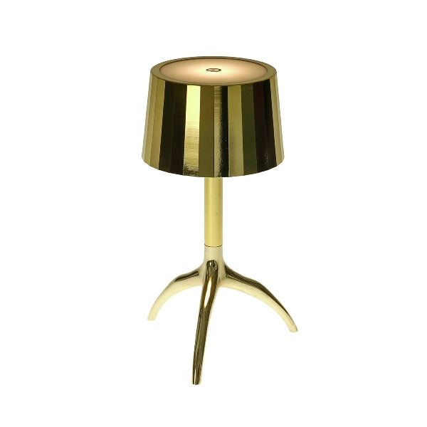 Designer LED-Tischleuchte Gold  – Luxusleuchte für Hotel, Restaurant und Wohnbereich