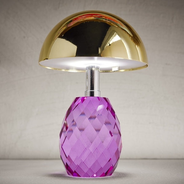 Designer LED-Tischleuchte Gold & Bernstein – Luxusleuchte für Hotel, Restaurant und Wohnbereich