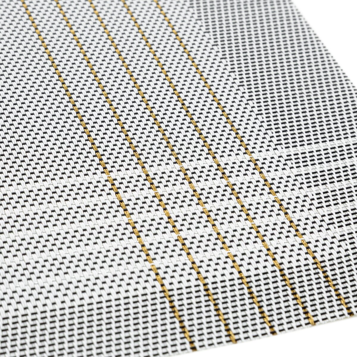 Elegantes Tischset in der Farbkombination Stahlgrau / Gold Maße: 30 × 45 cm