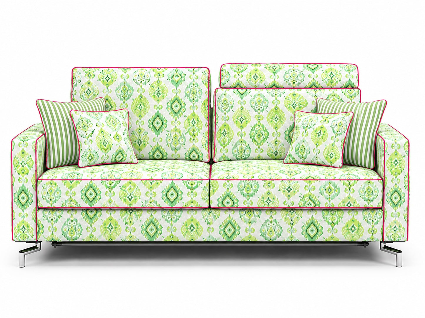 Dieses hochwertige Hotel-Schlafsofa in stilvollem Dunkelblau kombiniert modernes Design mit maximalem Komfort und geprüfter Sicherheit.