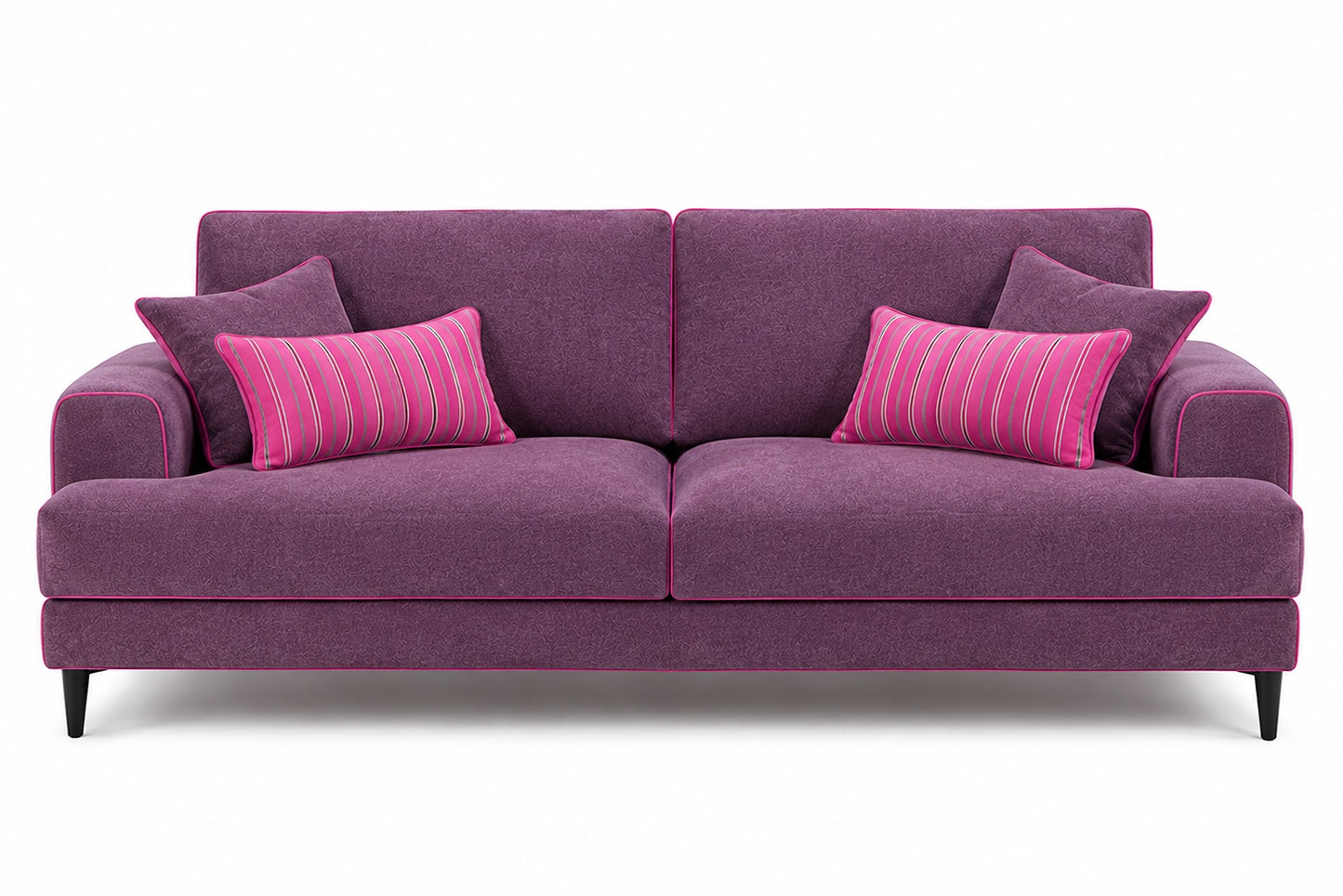 Dieses hochwertige Hotel-Schlafsofa im modernen Lila verbindet modernes Design mit maximalem Komfort und geprüfter Sicherheit