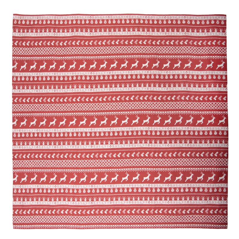 Rote Baumwoll-Tischdecke 100x100 cm | Hotel Interior Shop
