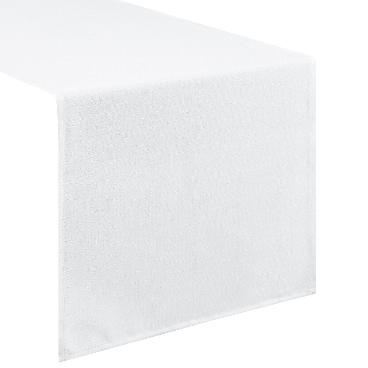 Weißer Tischläufer 40 x 140 cm – klassische Eleganz für Hotels & Gastronomie